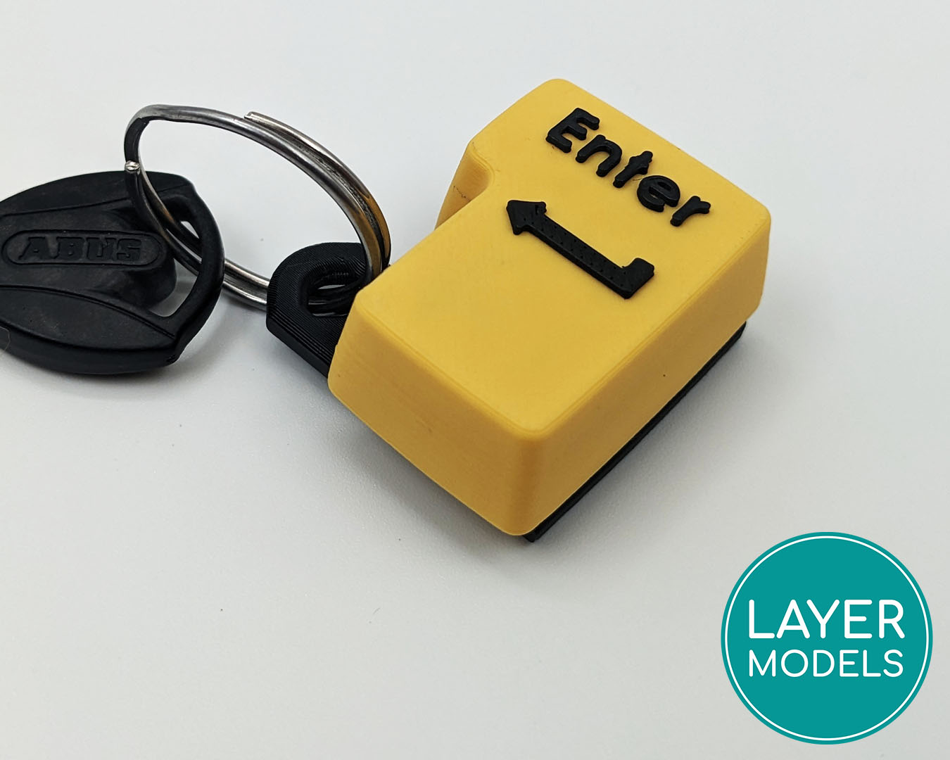 Miniatura 4 do modelo 3D Keychain fidget button - Enter