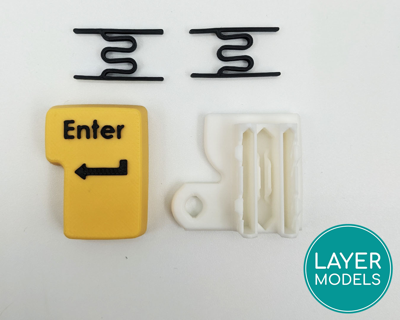 Miniatura 5 do modelo 3D Keychain fidget button - Enter
