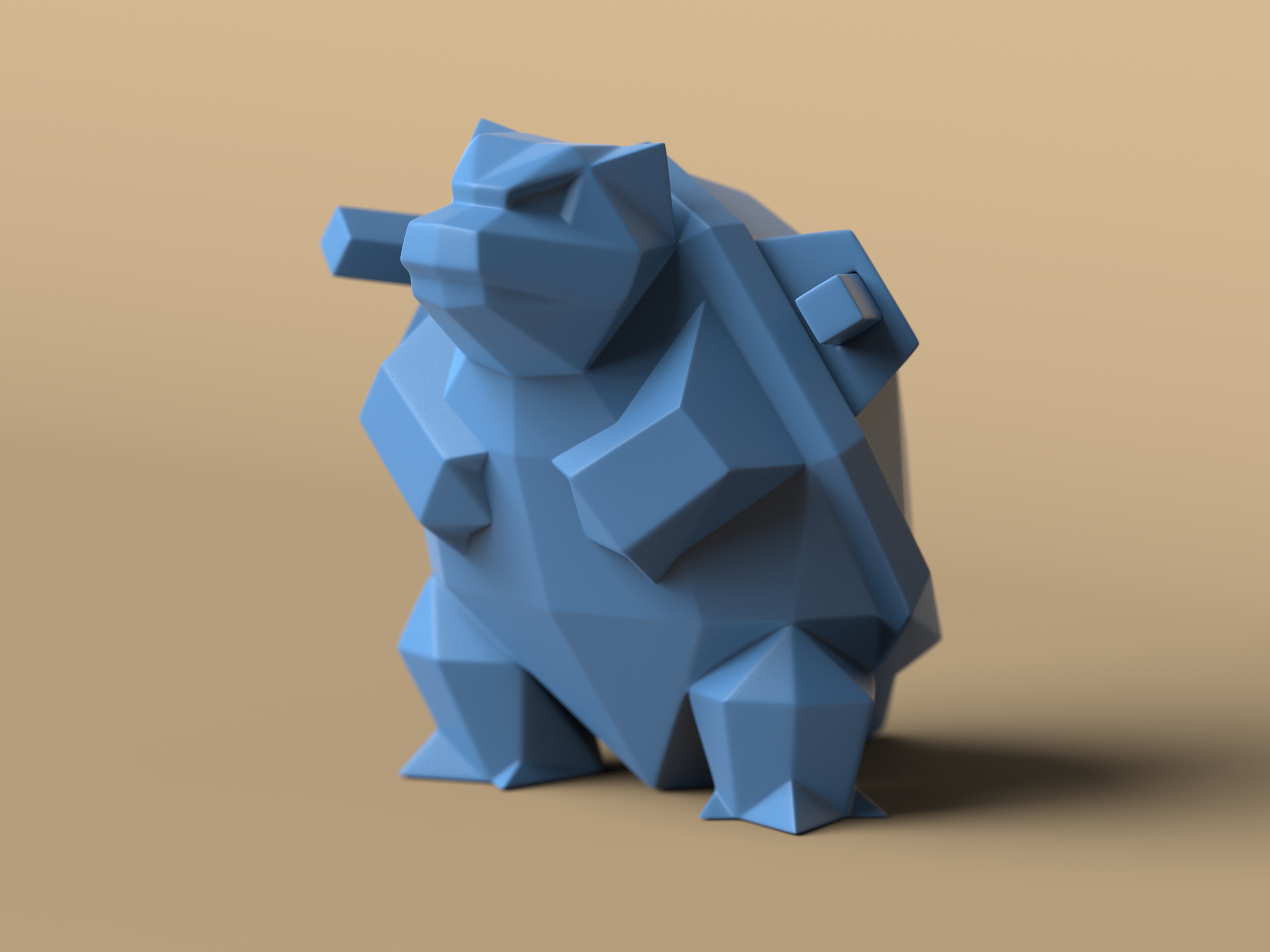 Low-poly Blastoise — miniatura 4