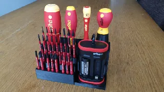 Wiha holder for slimline and screwdrivers including the Wiha Speed-E II (2)
