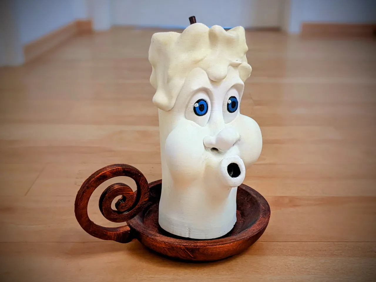 Funny Cartoon Christmas Candle ( no 2 of 4) ( Now also With LED Support) by  Creatures and Theming | Download free STL model 