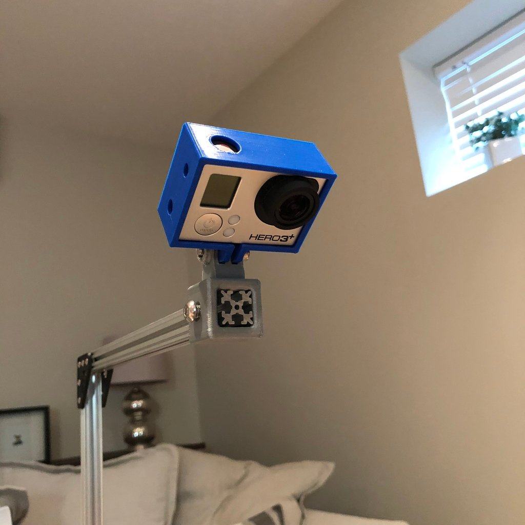 Overhead Tripod mount/GoPro stand brackets and adapters based on OpenBeam 1515 Extrusion