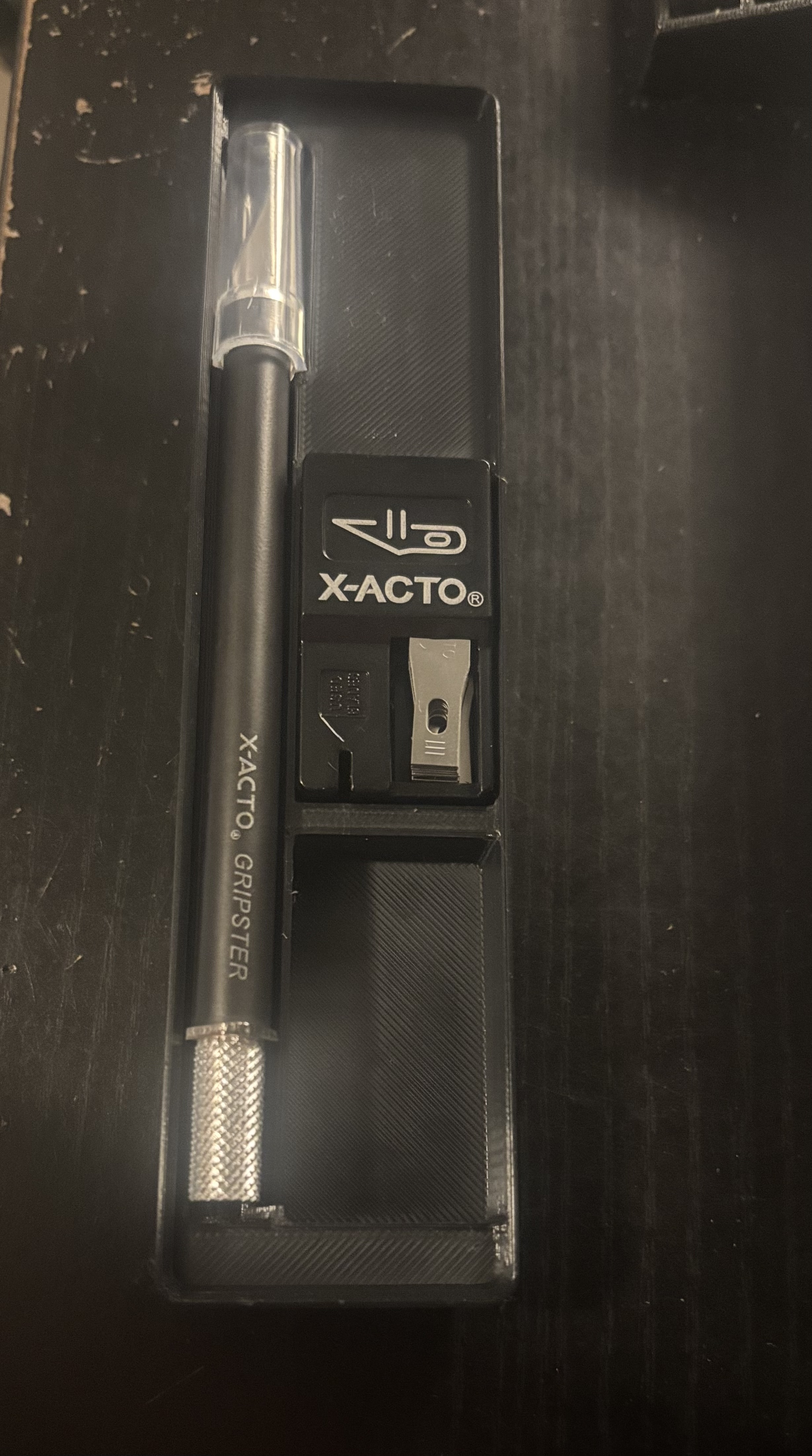 Gridinity X-Acto blade and blade dispenser holder
