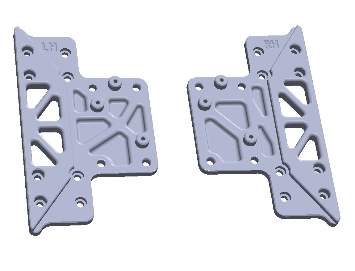 UPDATED (07/09/24) For @NeedItMakeIt LH & RH LENEAR RAILS flat PLATE ADAPTER, SE & KE 3D model thumbnail