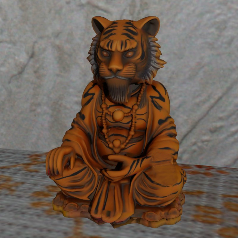 DND NPC Sen Buddha Monk Nosuport Fastprinting Easy