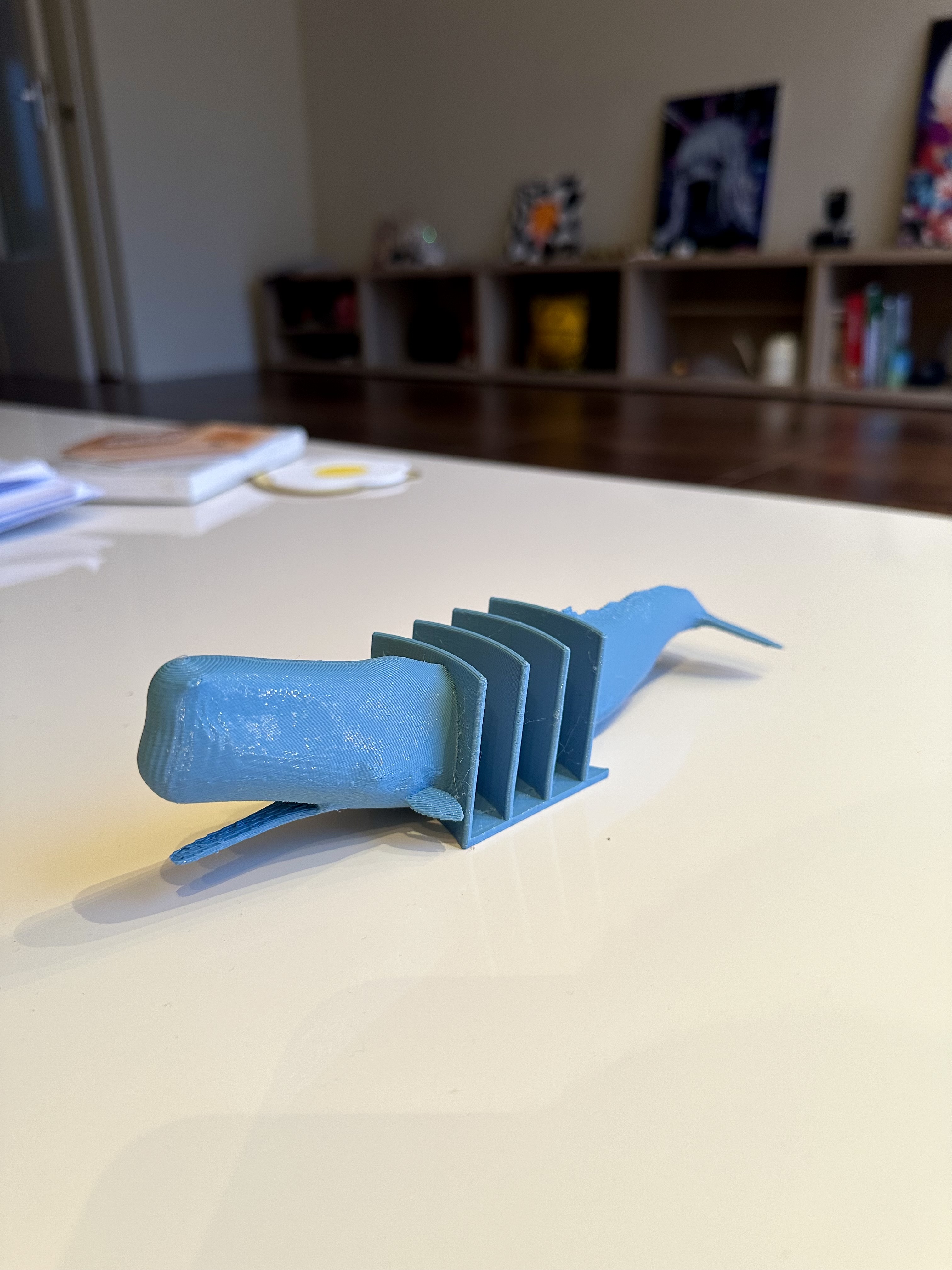 Whale mail holder