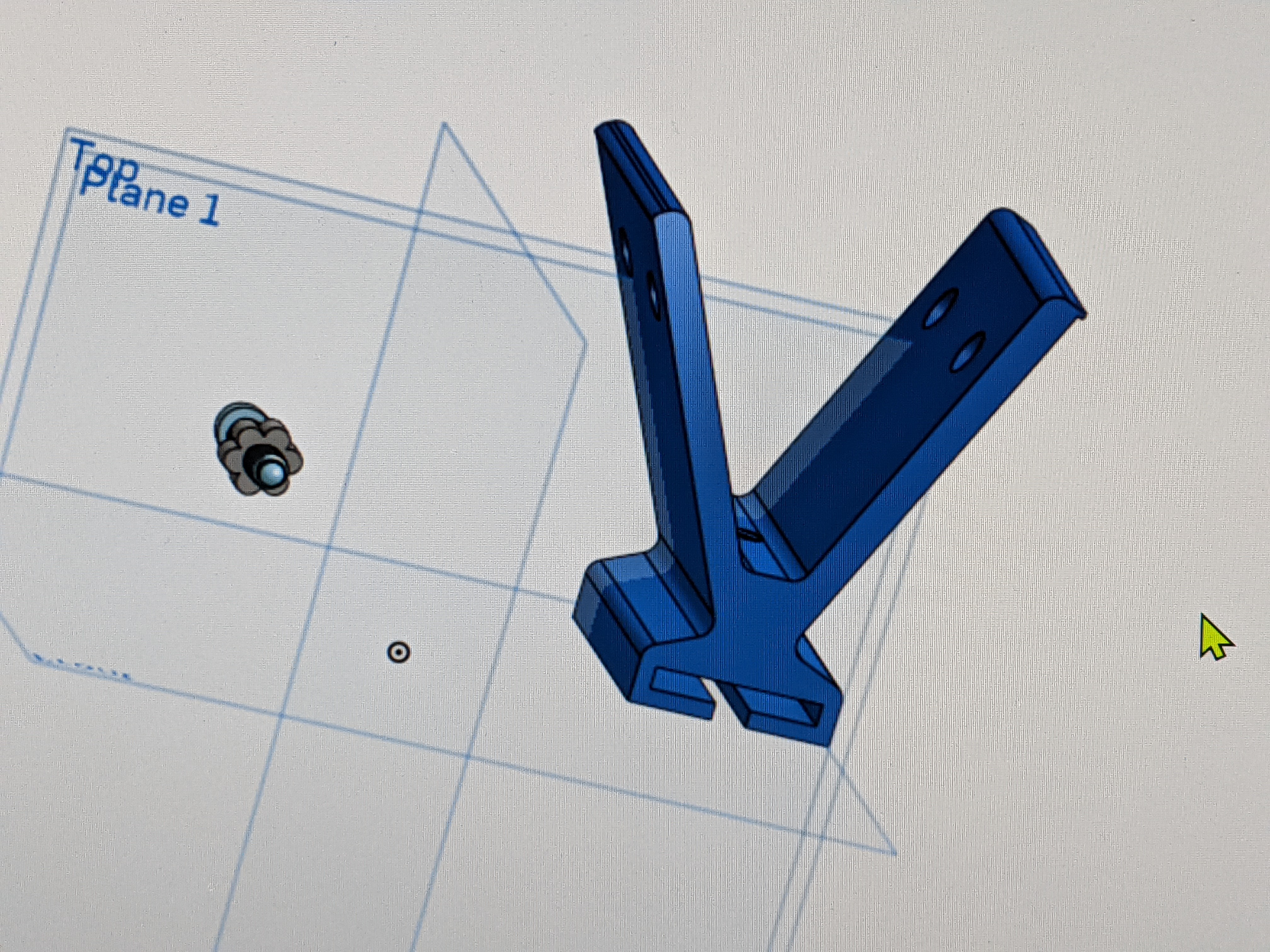 Miniatura 2 do modelo 3D Street number light bracket