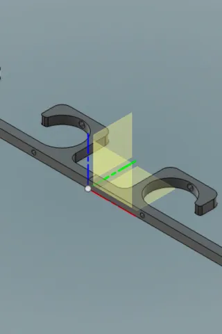 Ceiling mount fishing rod rack by Josh, Download free STL model