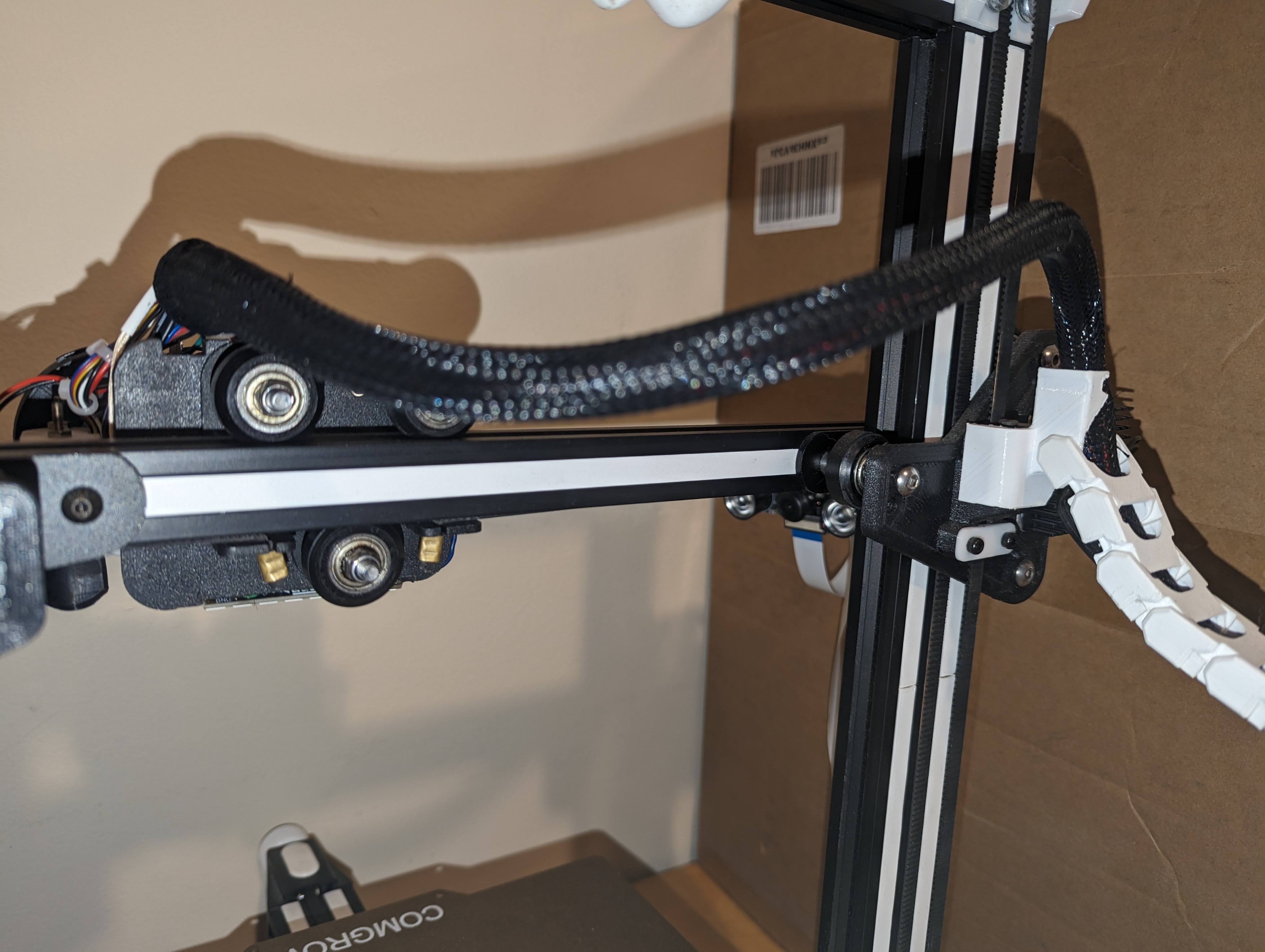 Ender 3 V2 Belt Conversion Cable Chain gantry connector and support
