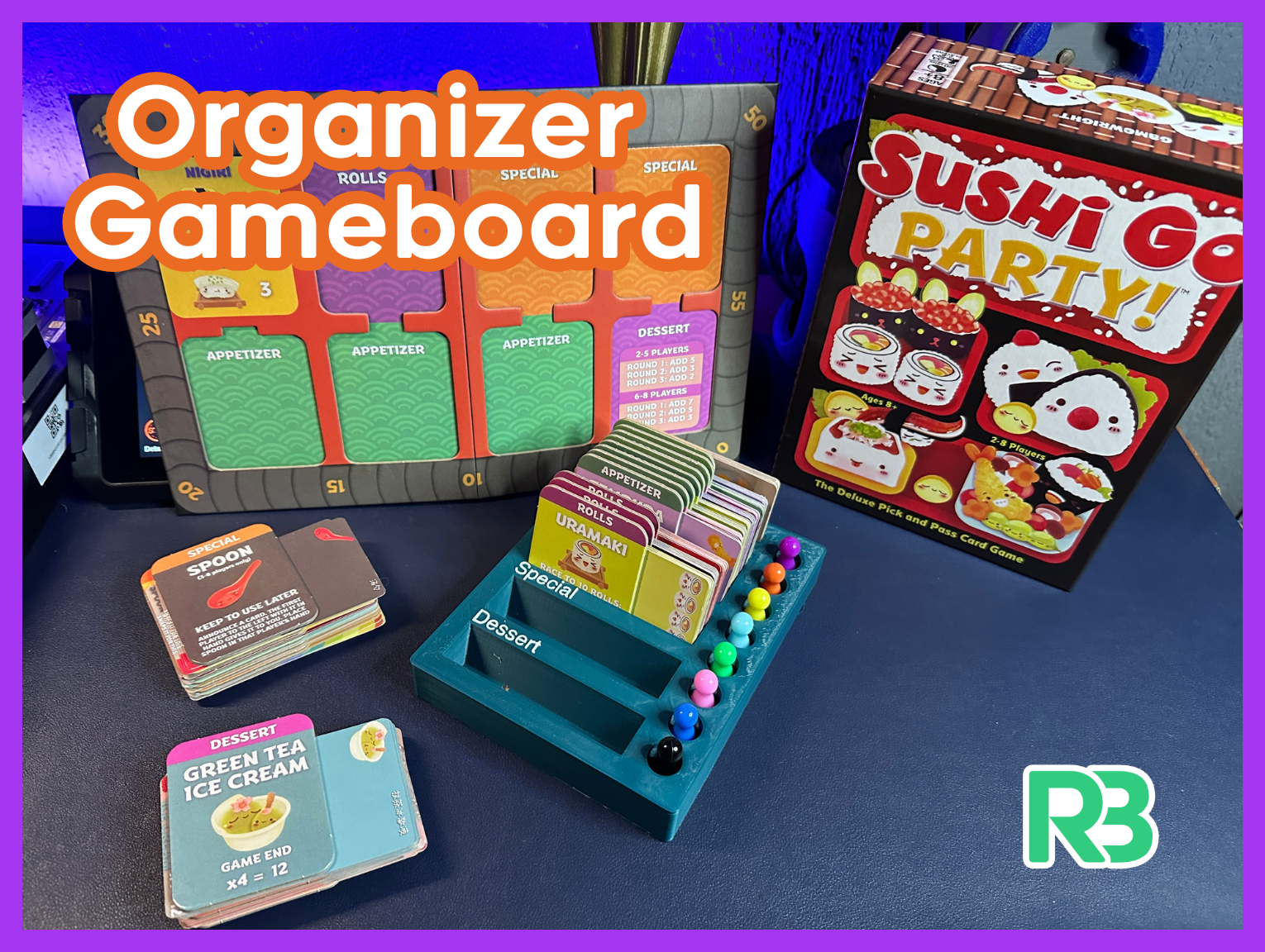 Sushi Go Party  Cardboard Organizer