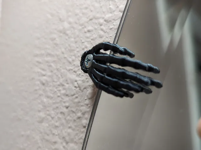 Skeleton Hand Mirror Mount