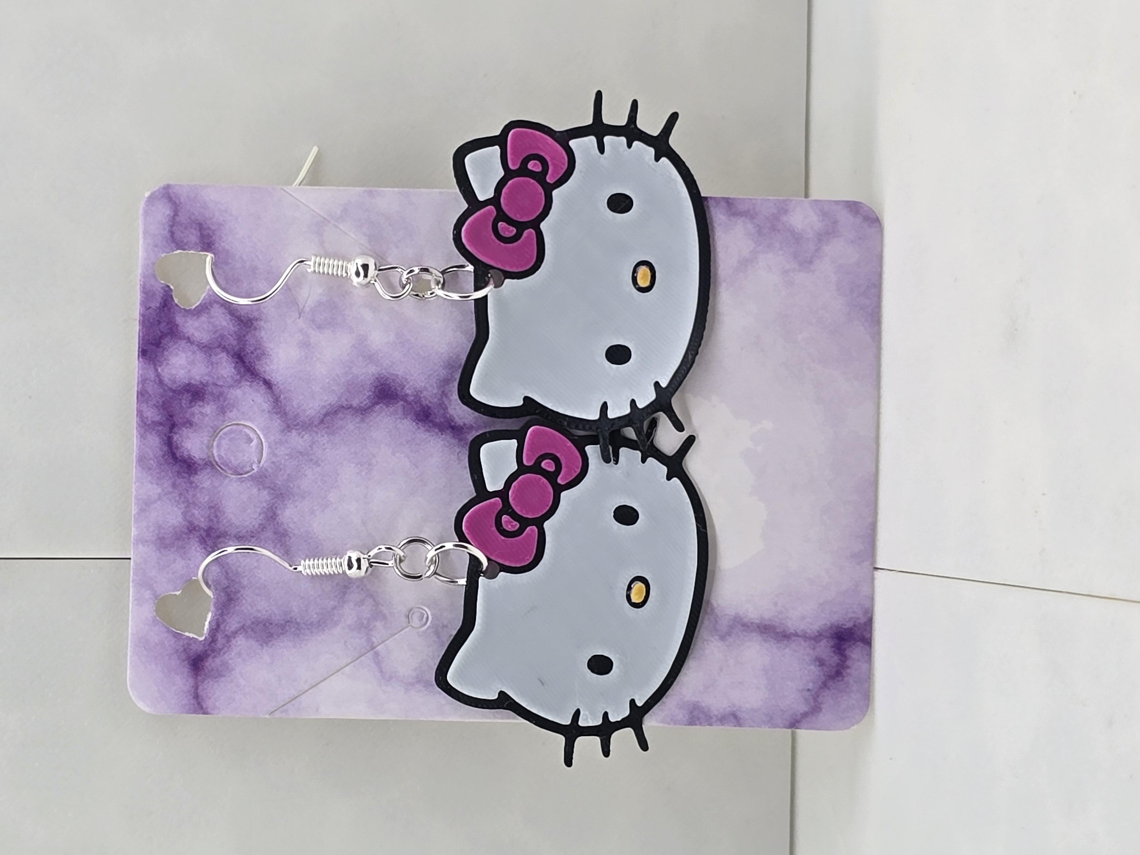 5 Hello Kitty Earrings by Dohara | Download free STL model | Printables.com