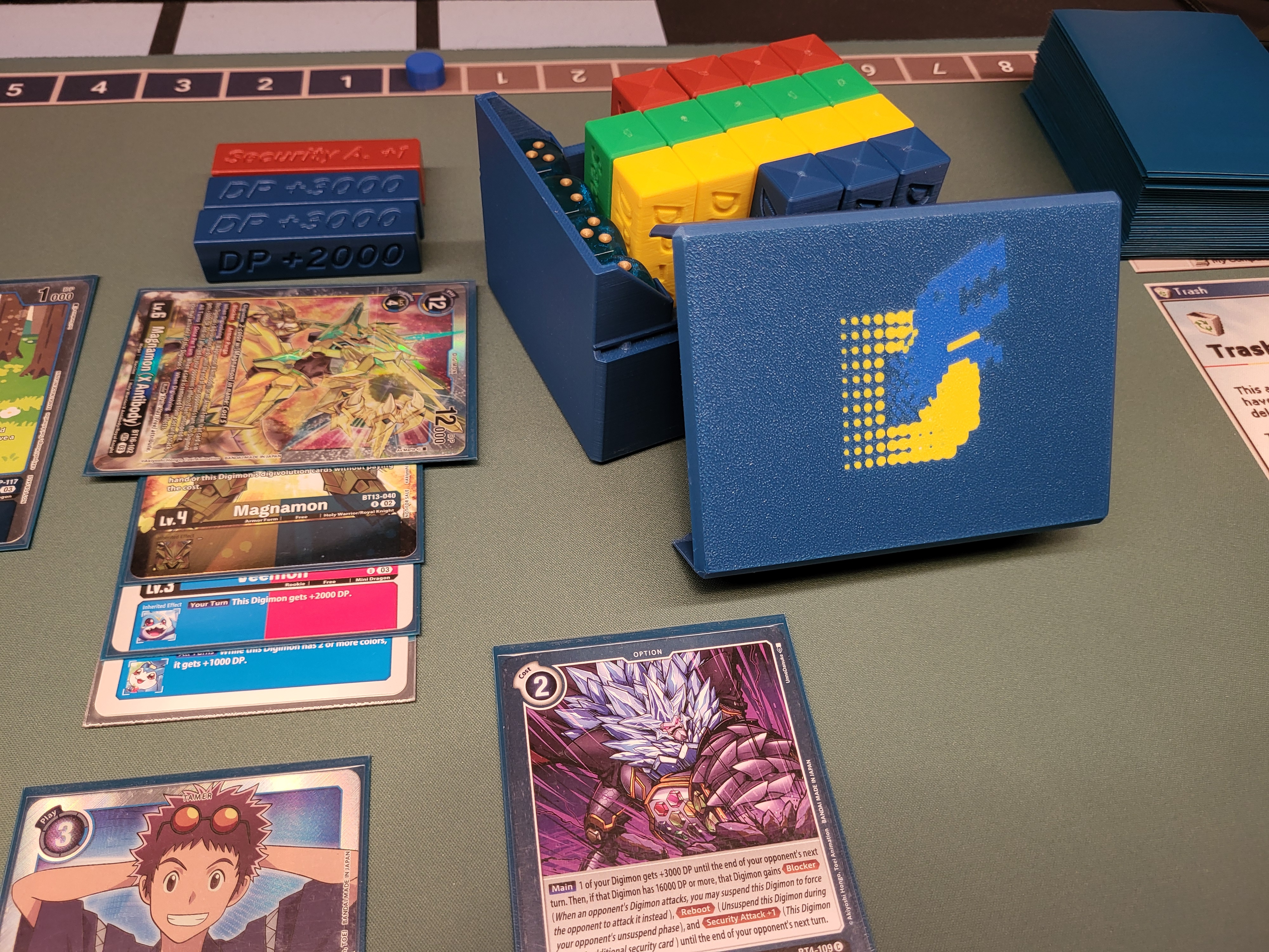 Digimon Markers (Counters) and Box