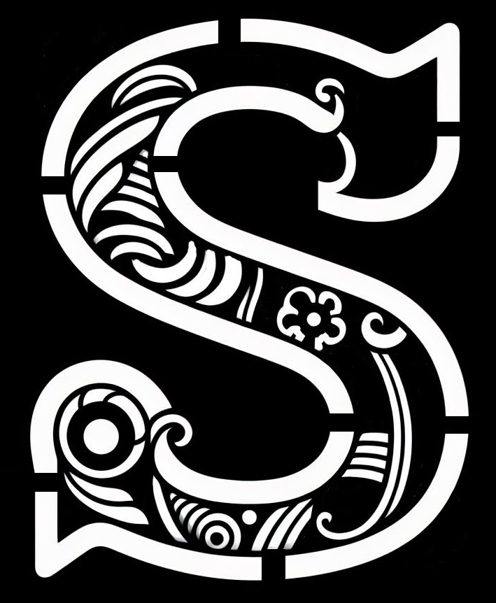 Stencil letter S (version 2) by Nina Máčová Download free STL model