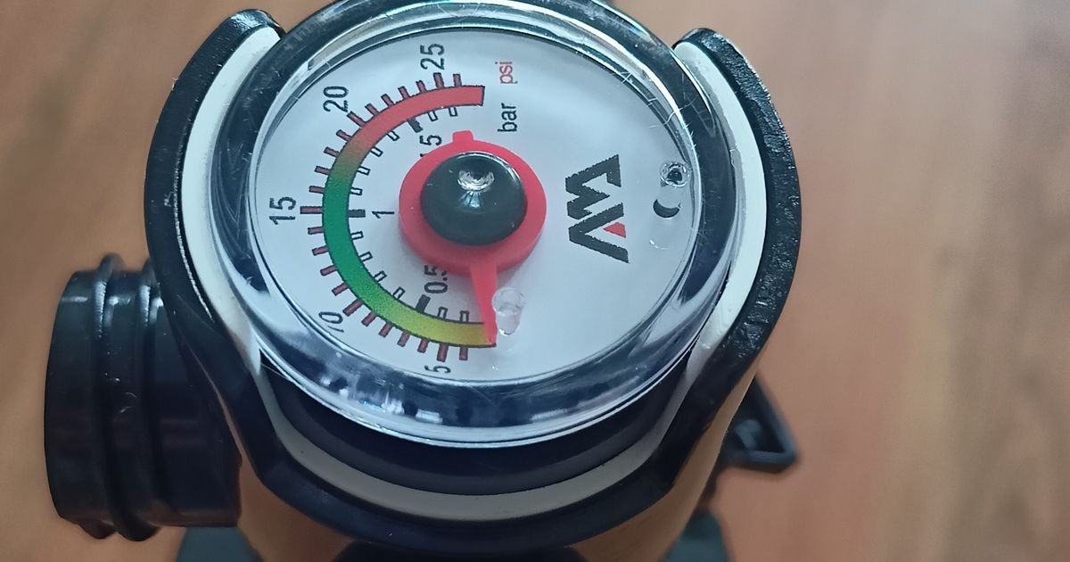 Aqua Marina SUP pump gauge protector by juggler Download free STL