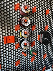 Print in place honeycomb mini wire spool holder