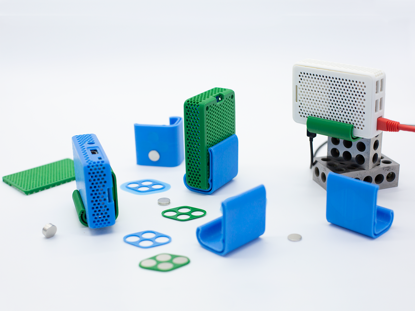 Clip for Raspberry Pi Cases 3B and 4B  (magnetic back)
