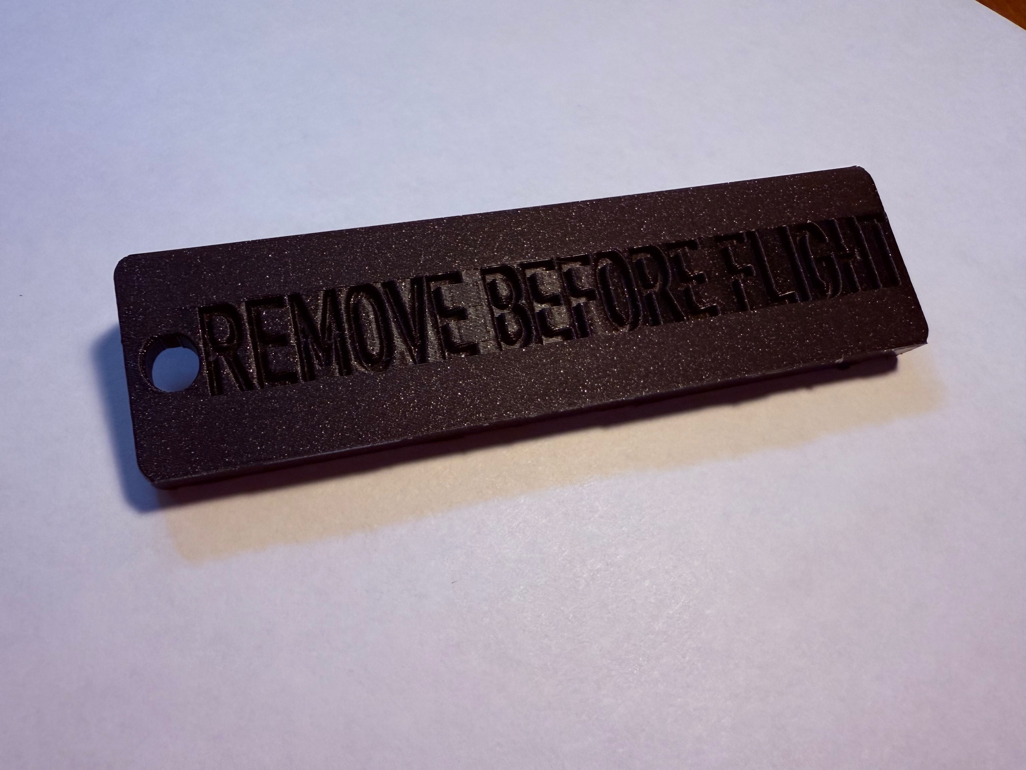 Jimmy's World Remove Before Flight keychain