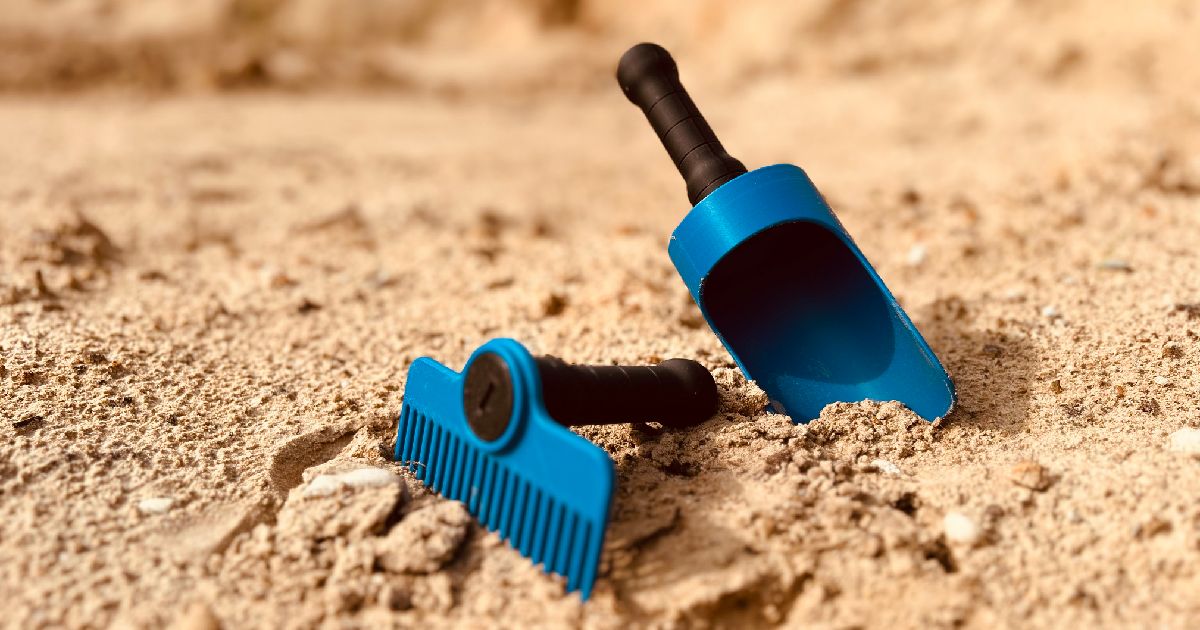 Sandy beach rake and shovel. by Techro3D | Download free STL model ...