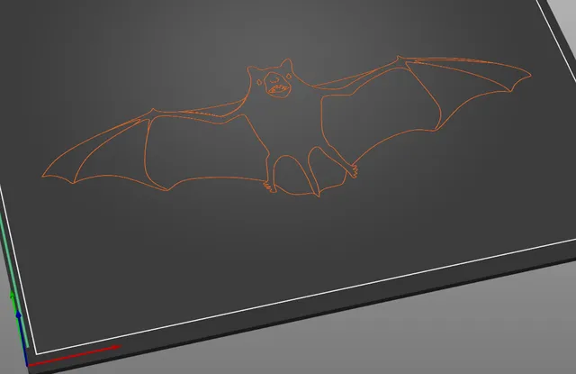 Tactile image: bat