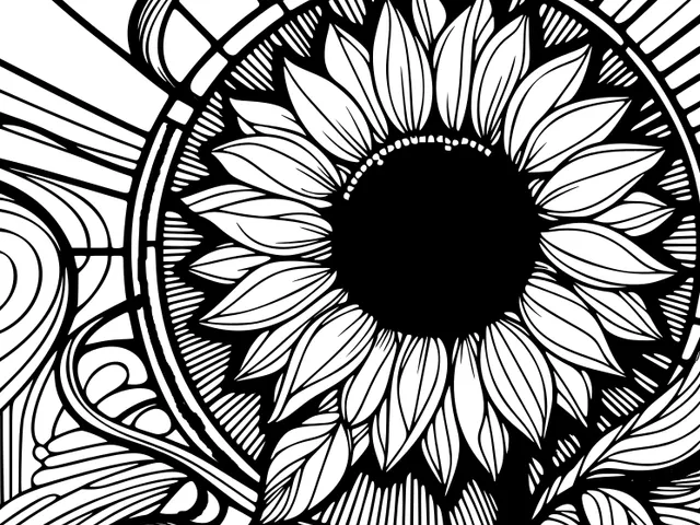 Wall art: Sunflower (version 1)