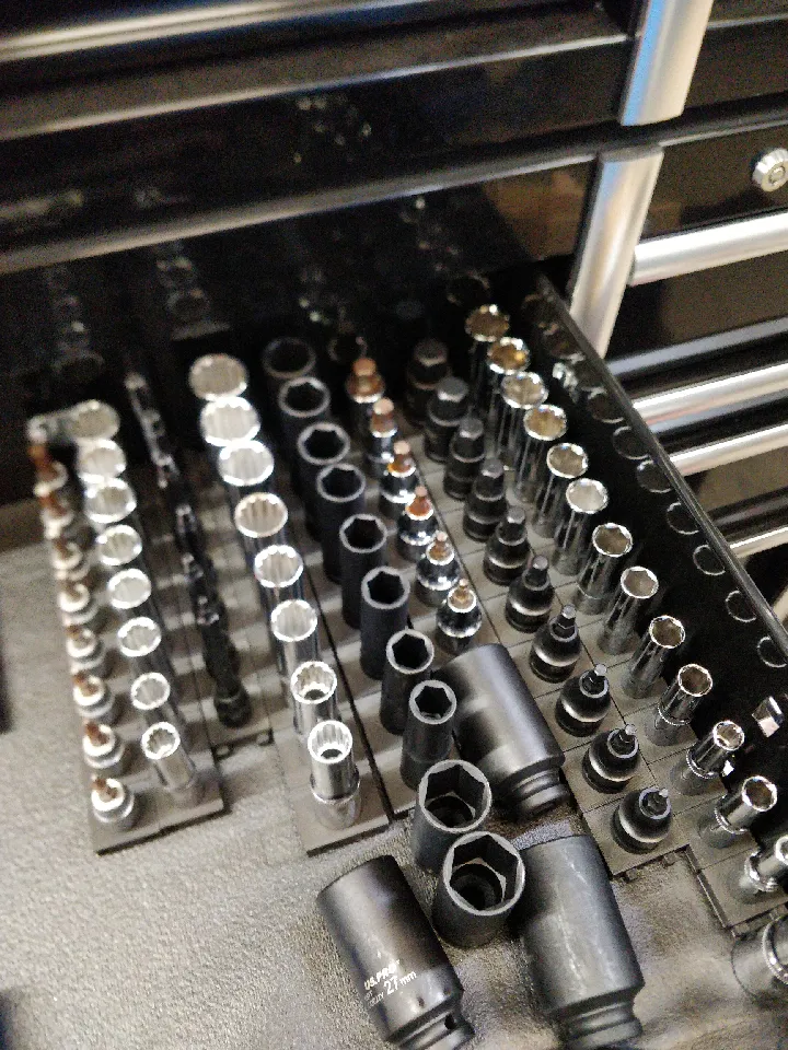 Modular 1/2 socket organizer by Marez | Download free STL model ...