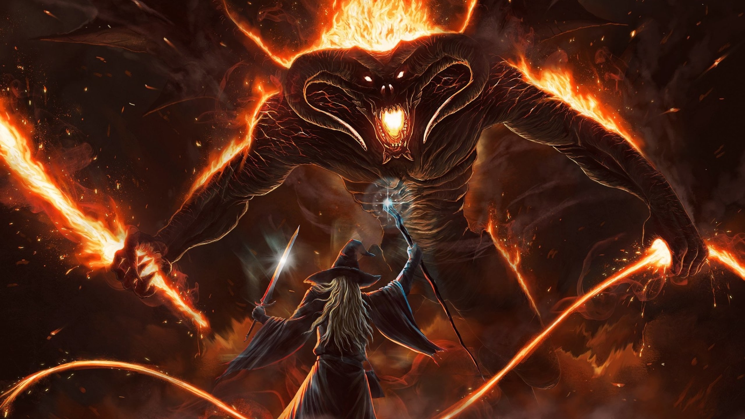 Miniatura 2 do modelo 3D Balrog HueForge