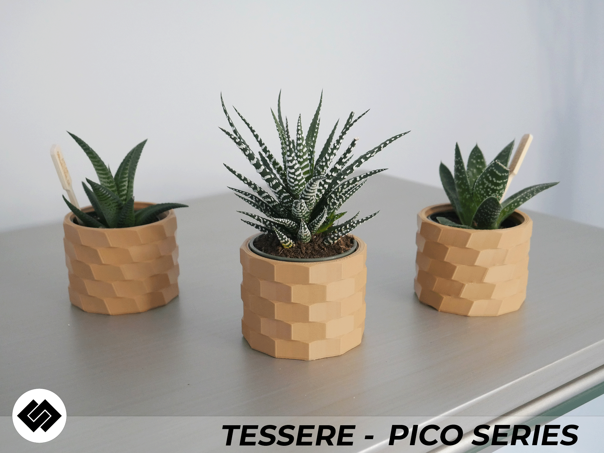 Tessere Series Triple Planter Set