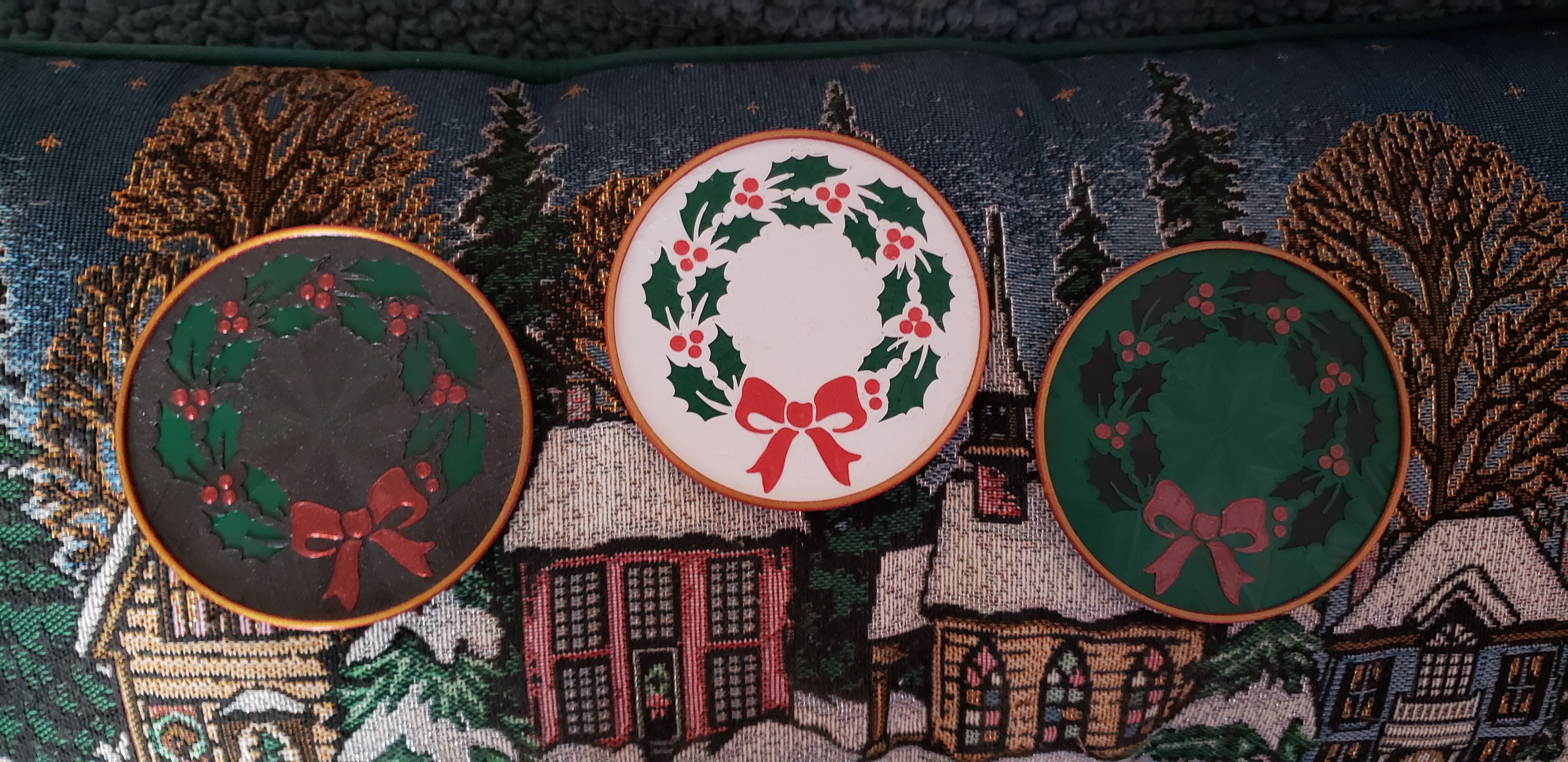 Christmas Wreath Drink Coaster