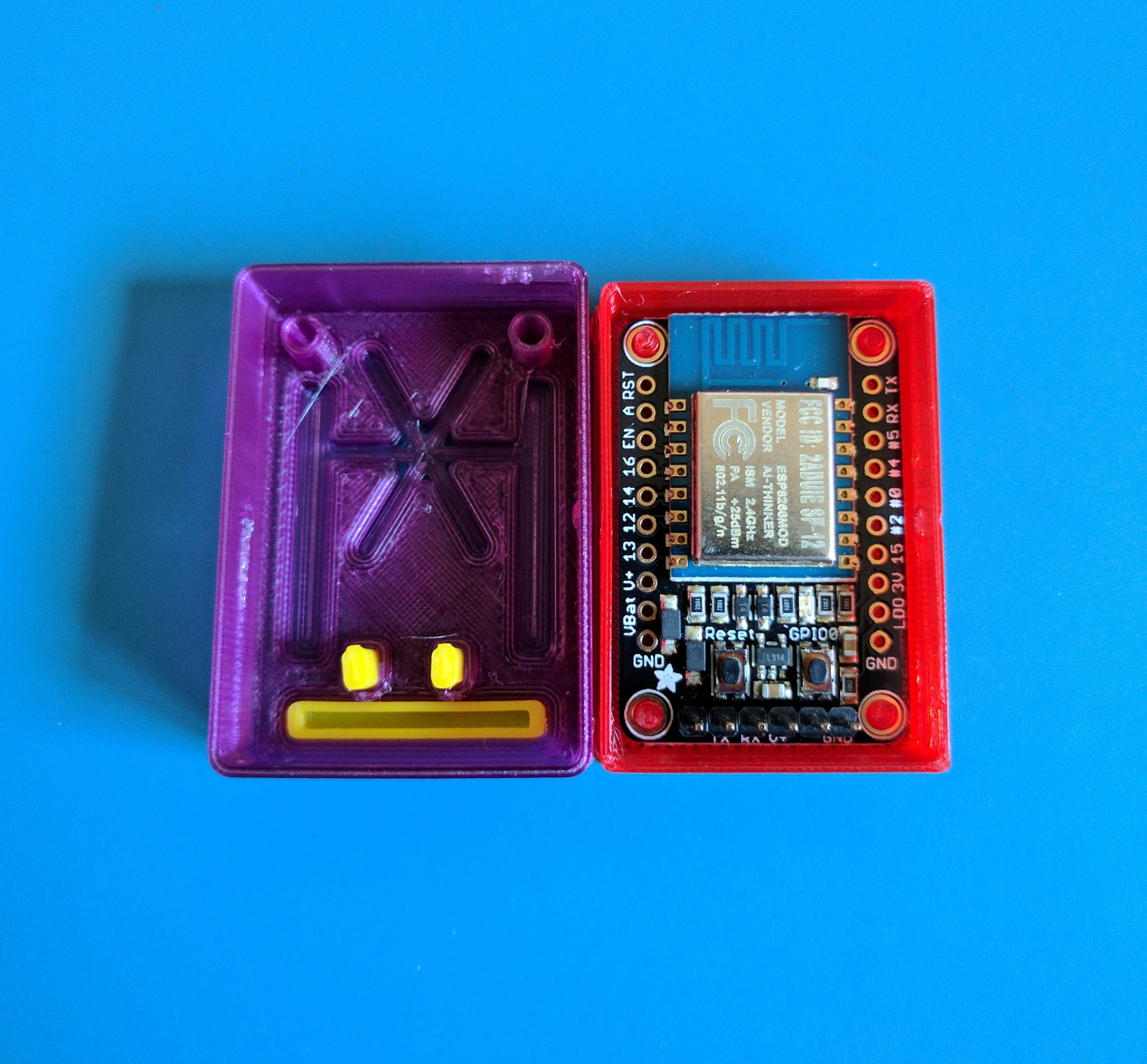 Case / Enclosure for Adafruit's ESP8266 Breakout Board (Huzzah)