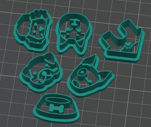 Pet shaped cutter for polymer clay, cookies or crafts - Cortador en forma de mascotas para arcilla polimerica, galletas o manualidades