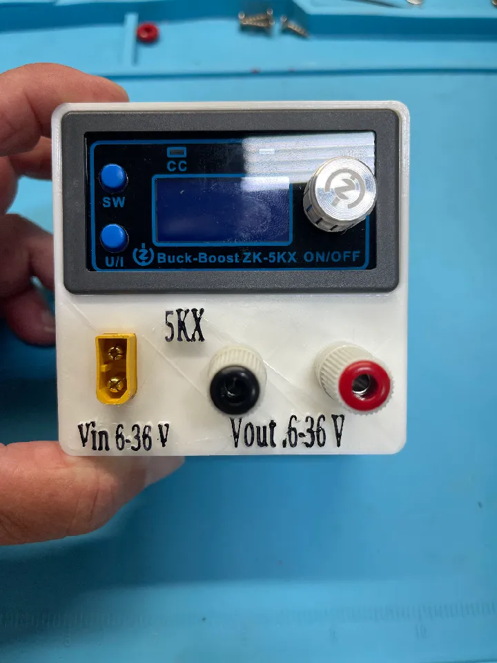UNSTABLE　ブースターBOX Gridfinity power supply remix to use the ZK-5KX Buck Boost
