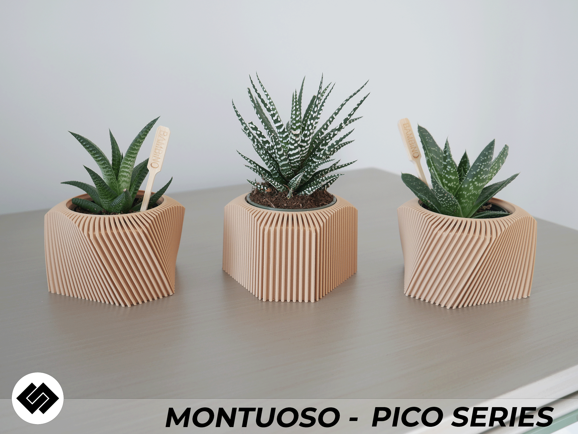 Montuoso Series Triple Planter Set