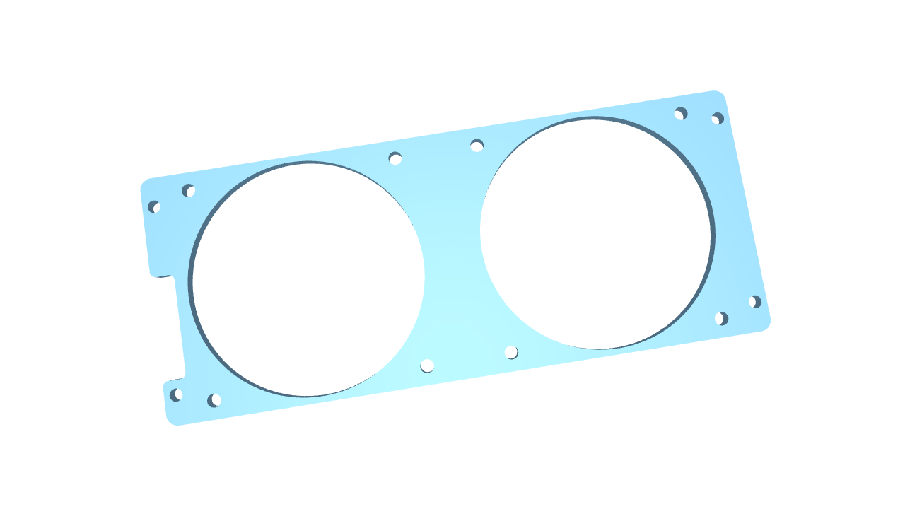 Supermicro CSE523 dual 80mm fan adapter