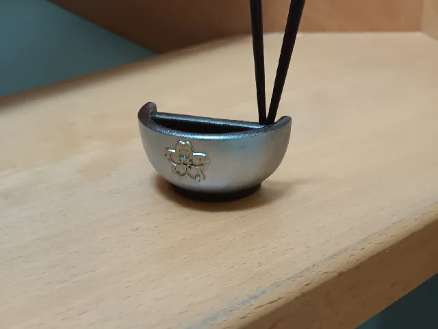 Remix - Bowl with Chopsticks Hair piece with added Sakura Relief
