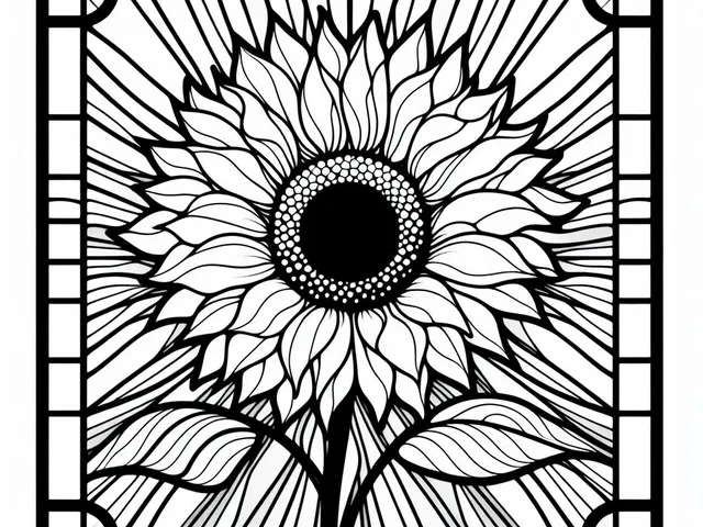 Wall art: Sunflower (version 2)