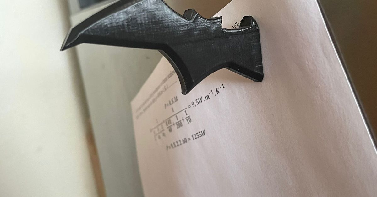 Batarang fridge magnet by Oliva | Download free STL model | Printables.com