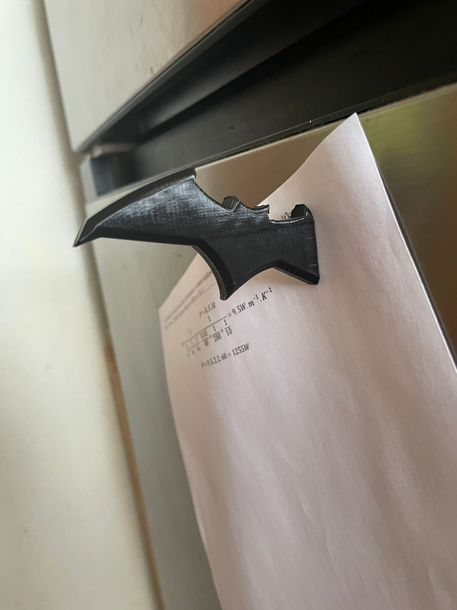 Batarang fridge magnet