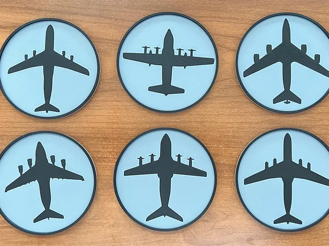 Military Transport Aircraft Coasters
