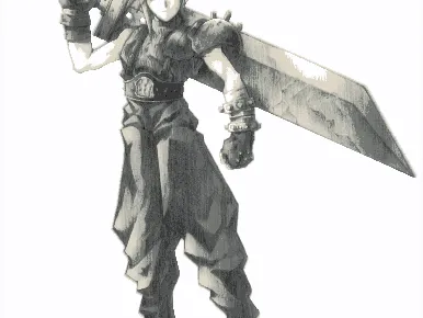 Final Fantasy - Cloud Strife - Hueforge