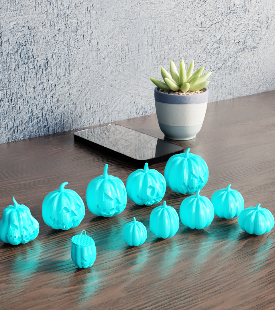 Halloween Pumpkins Mega Pack – 3D Printable Models
