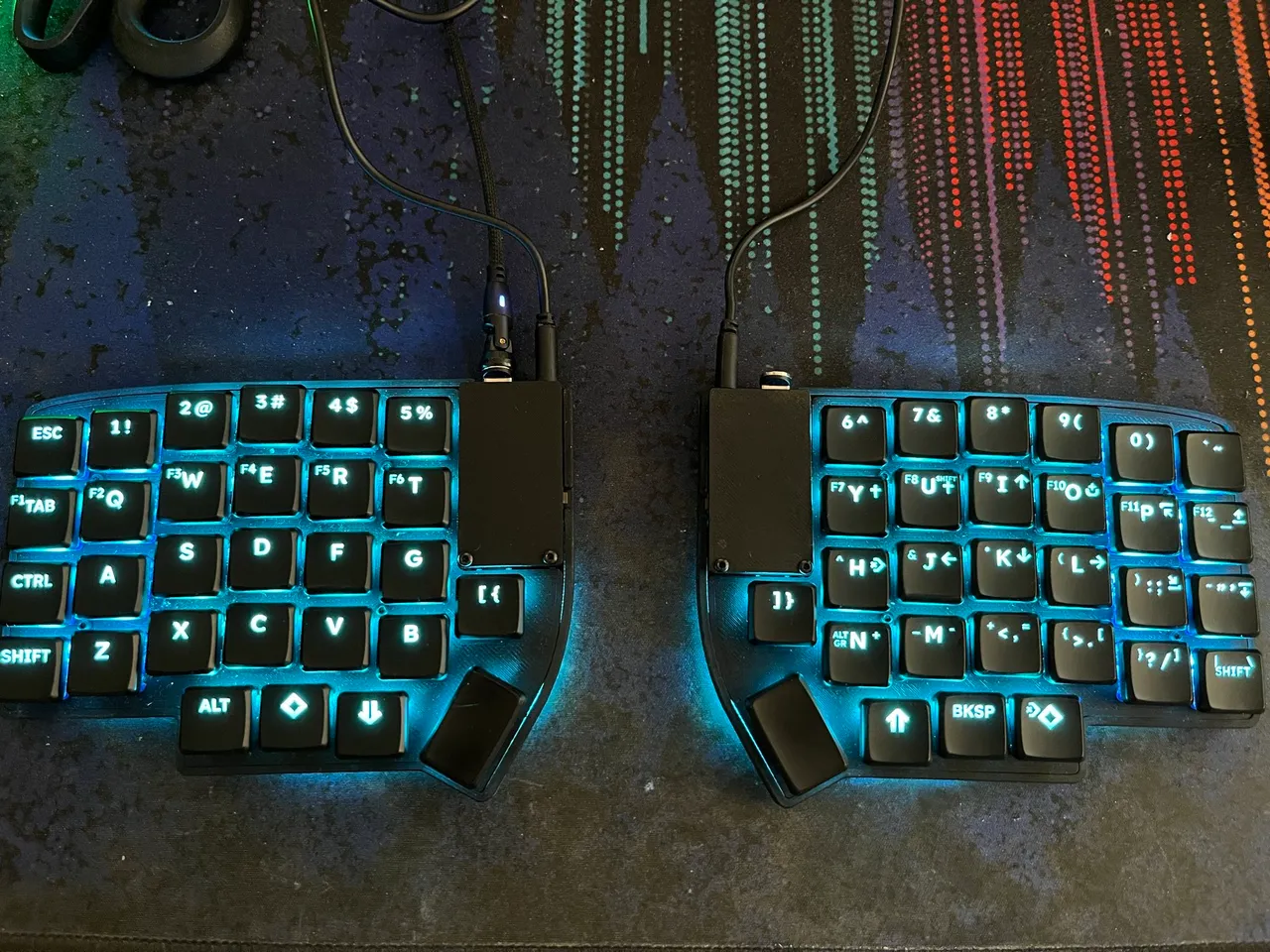 Aurora Lily58 Choc low profile case Version 2 by Gabbajoe