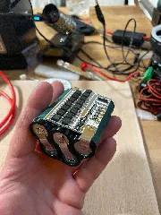 5S1P 18650 cell holder triangle