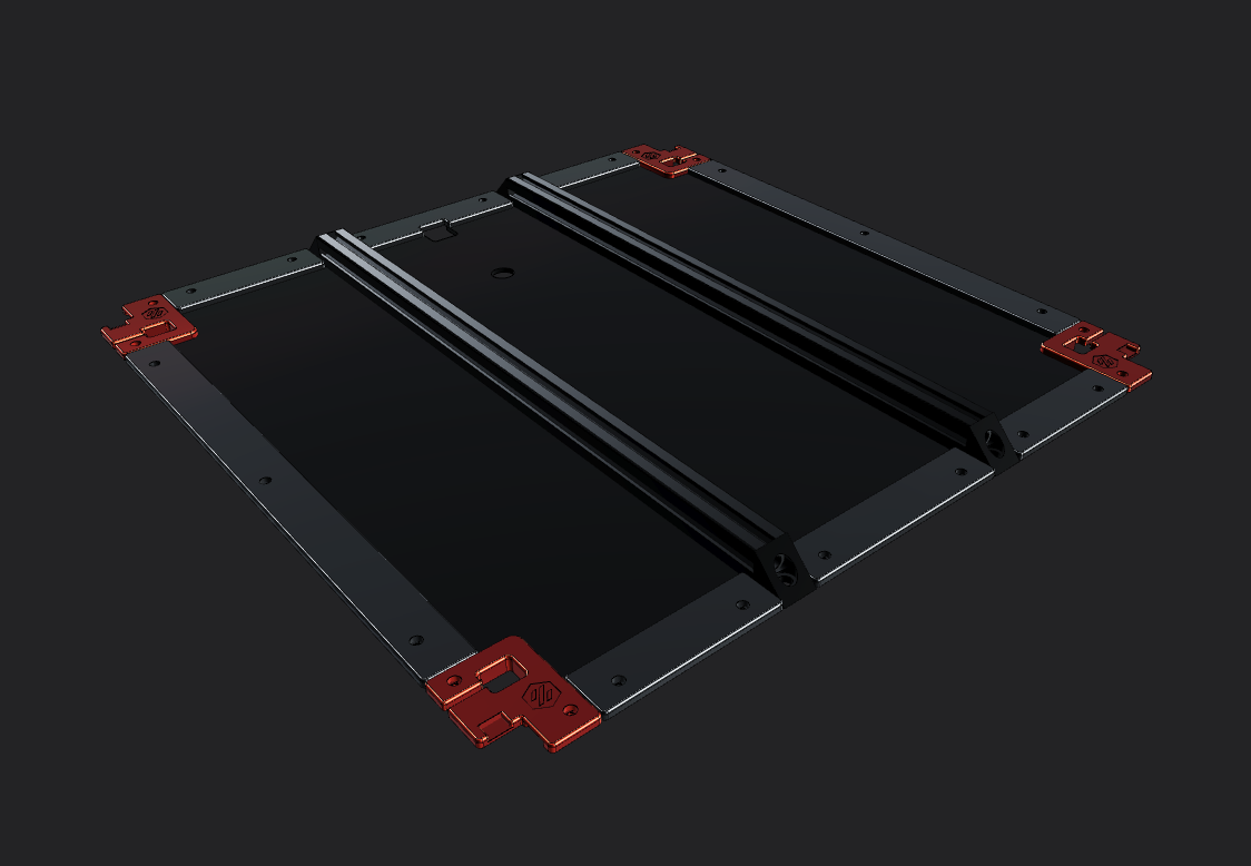 Voron 2.4 r2 300mm Deck Extrusion Gap Sealing Covers
