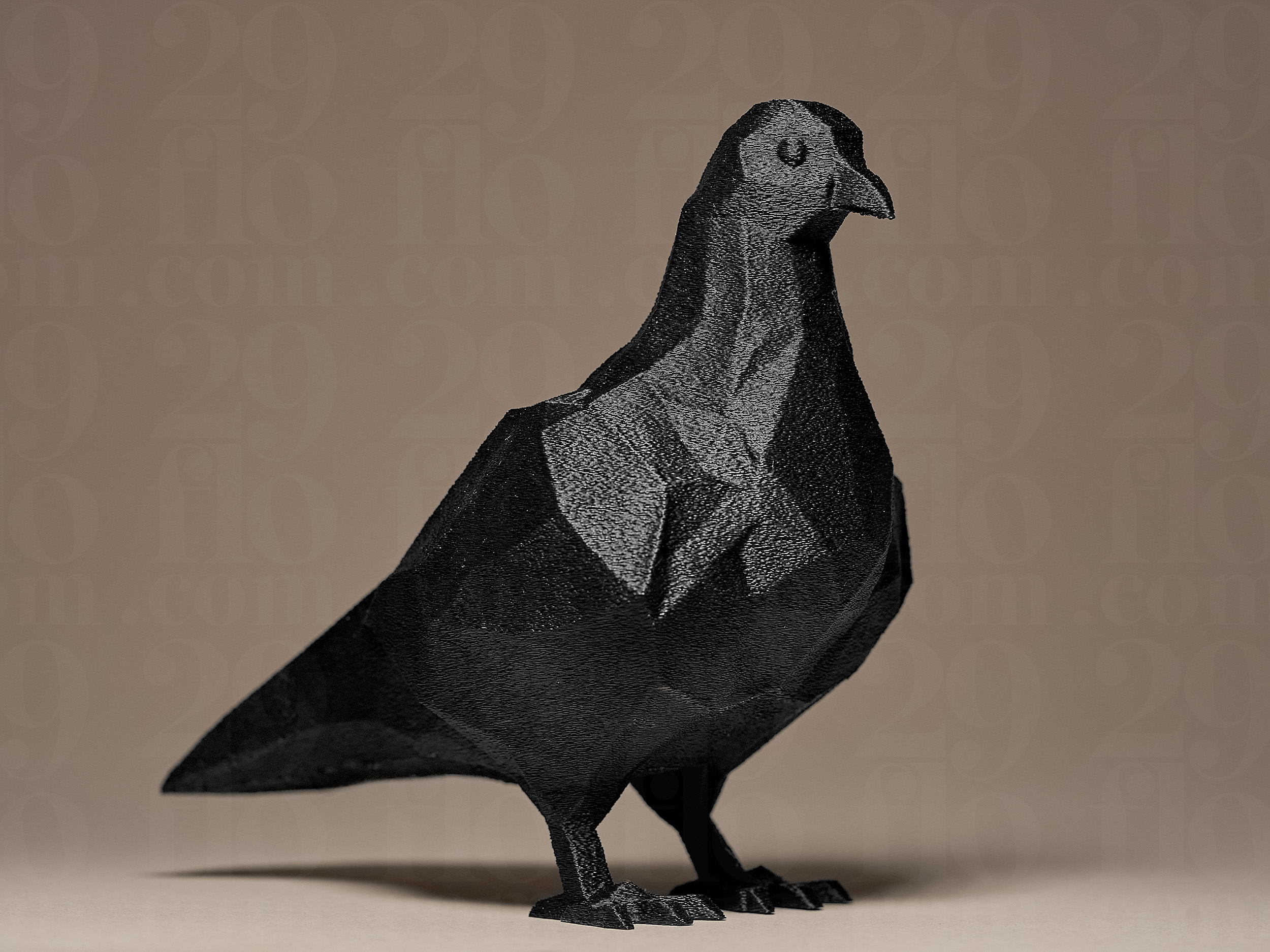 Geometric PIGEON Figurine