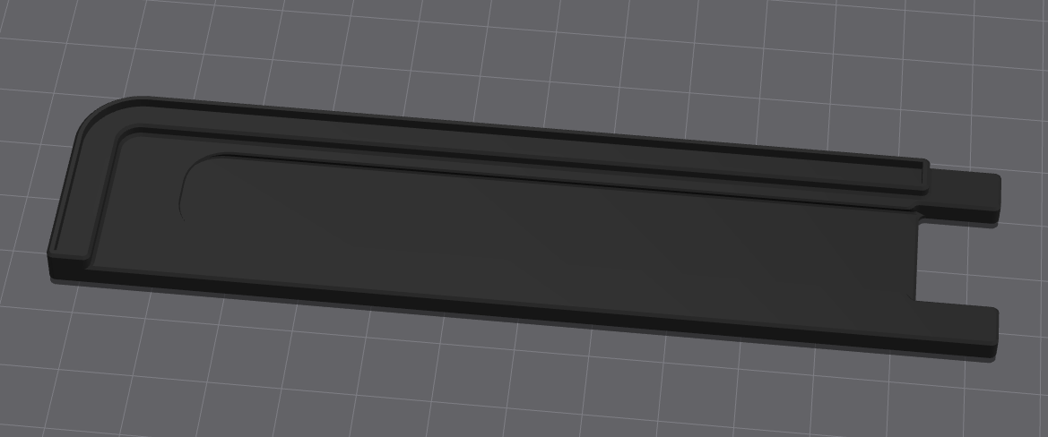 Creality K1 door cover TPU insert 3D model thumbnail