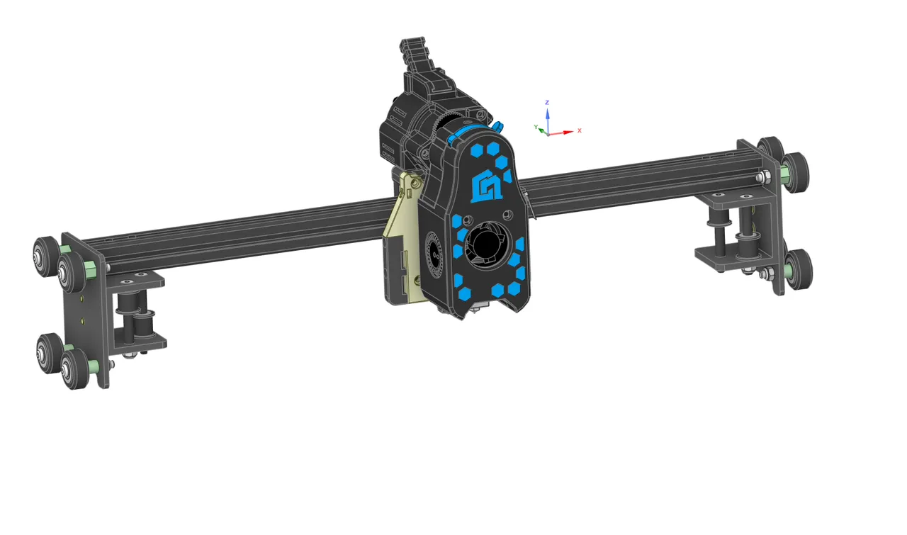 Ender 6 X Carriage + MGN12 - for Spartacus by Nadir @ CN3D