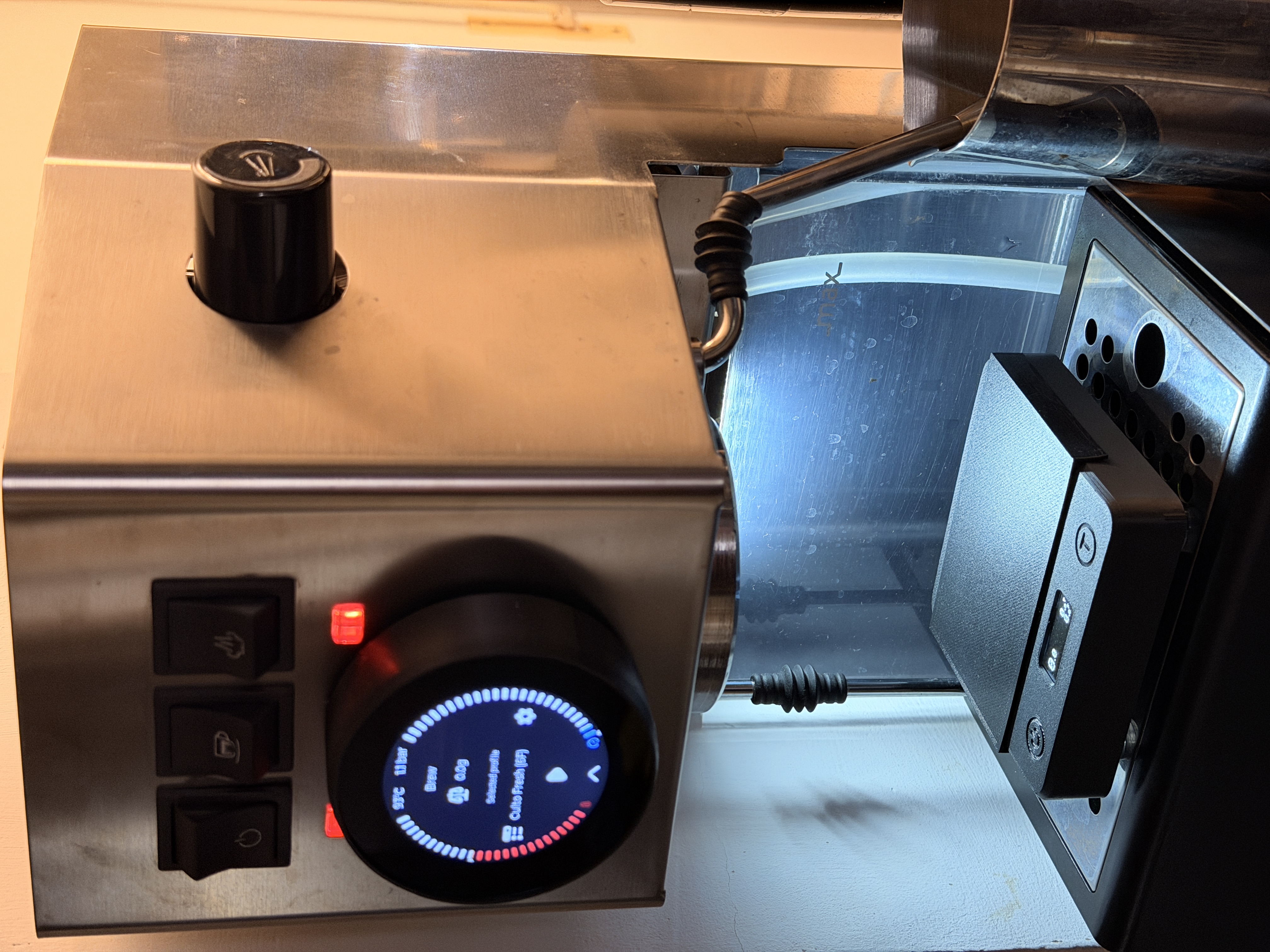 Mount on front of machine