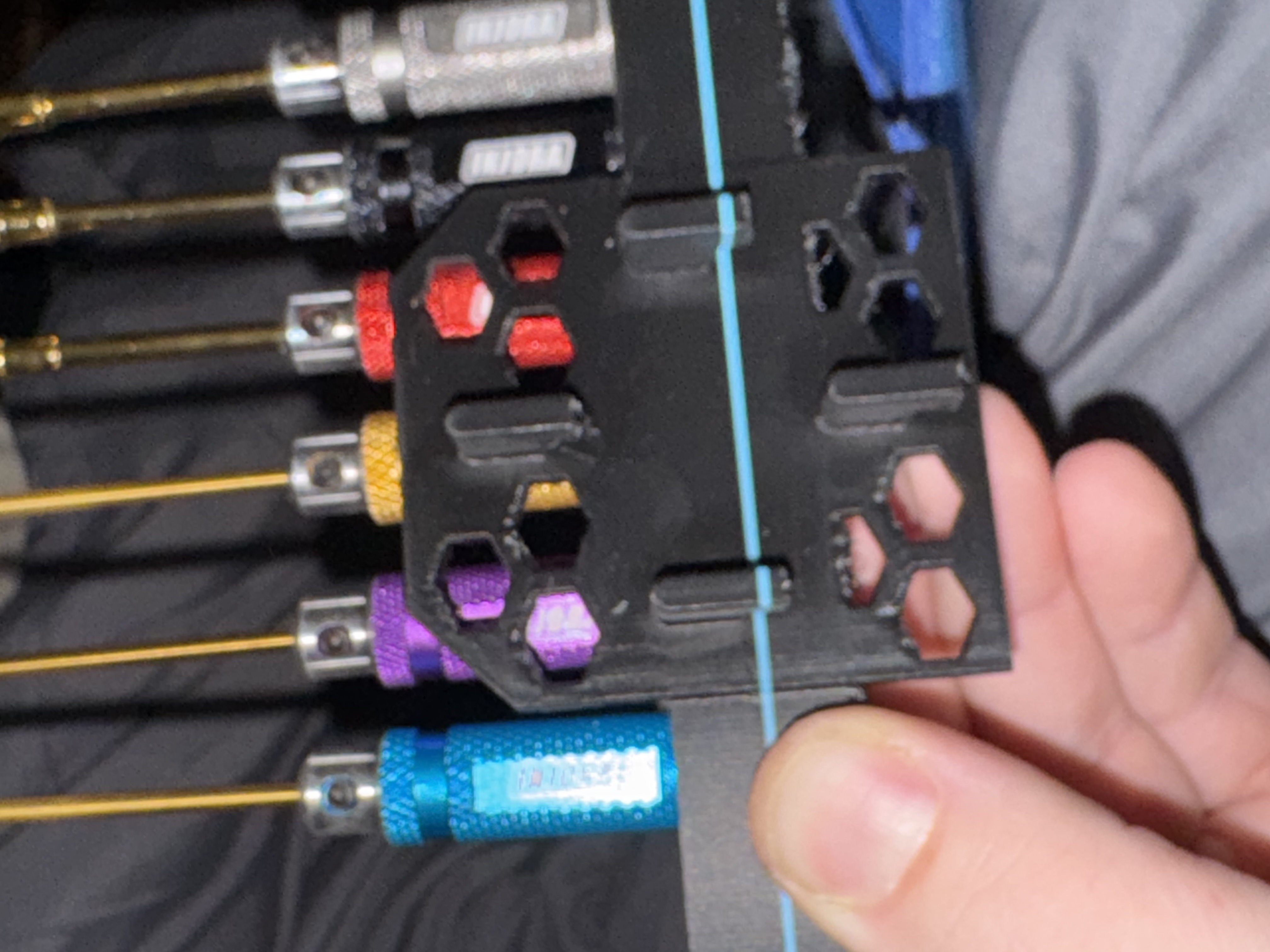 Skadis screwdriver holder 3D model thumbnail