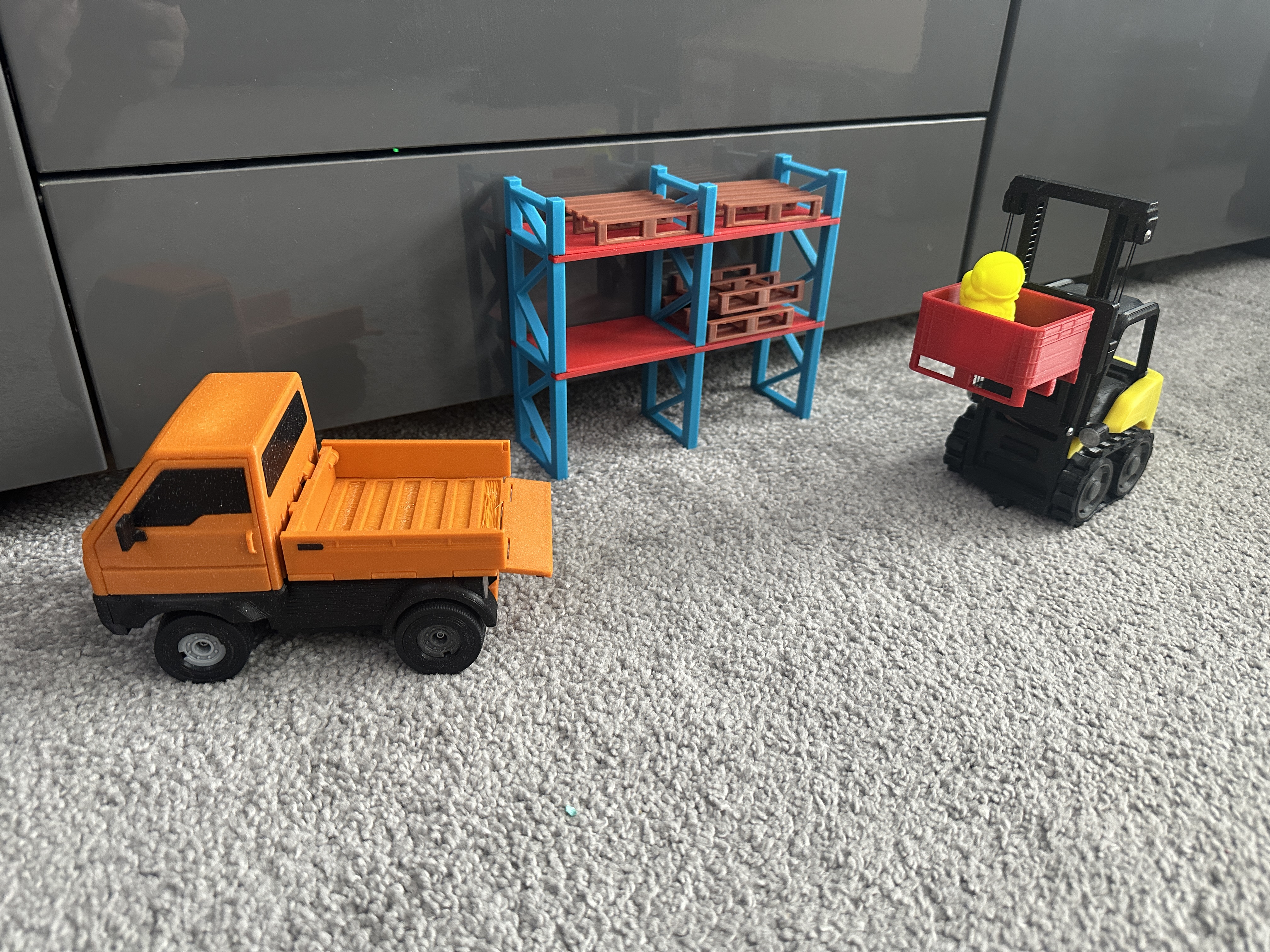 CyberBrick - Stillage with Fork Access (Lift n Load prop)